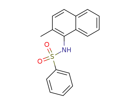 Molecular Structure of 200393-95-9 (<i>N</i>-(2-methyl-[1]naphthyl)-benzenesulfonamide)