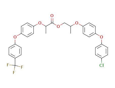 2-[4-(4-Trifluoromethyl-phenoxy)-phenoxy]-propionic acid 2-[4-(4-chloro-phenoxy)-phenoxy]-propyl ester