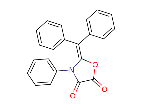 2-benzhydrylidene-3-phenyl-oxazolidine-4,5-dione