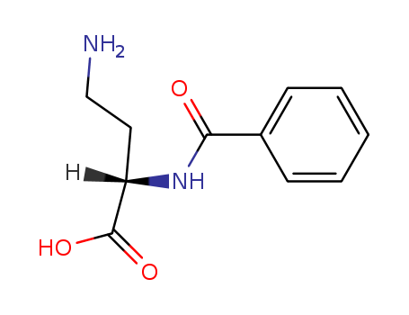 Molecular Structure of 113969-20-3 (Butanoic acid, 4-amino-2-(benzoylamino)-, (S)-)
