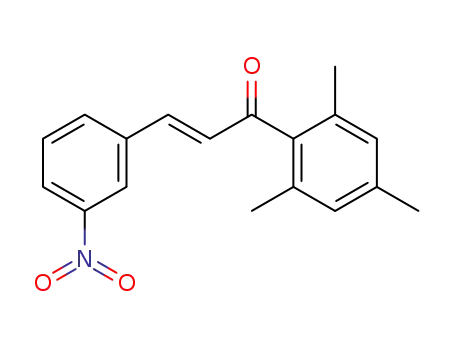 Molecular Structure of 132593-66-9 (2-Propen-1-one, 3-(3-nitrophenyl)-1-(2,4,6-trimethylphenyl)-)