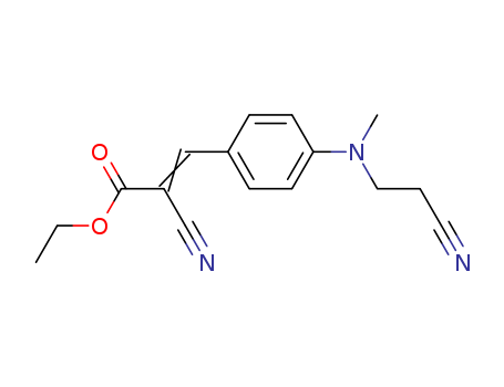 2-Propenoic acid,2-cyano-3-[4-[(2-cyanoethyl)methylamino]phenyl]-, ethyl ester cas  25442-70-0