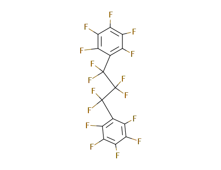 Molecular Structure of 25078-75-5 (1,1'-(1,1,2,2,3,3-Hexafluoro-1,3-propanediyl)bis(2,3,4,5,6-pentafluorobenzene))