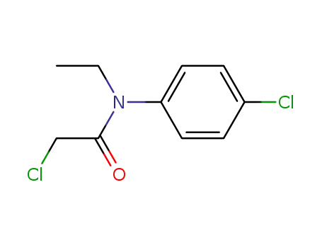Molecular Structure of 56978-44-0 (chloro-acetic acid-(<i>N</i>-ethyl-4-chloro-anilide))