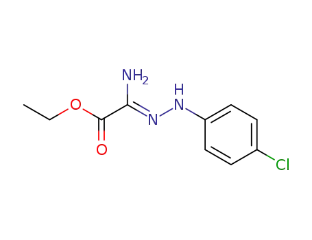 Molecular Structure of 56462-76-1 (Ethyl2-amino-2-[2-(4-chlorophenyl)hydrazono]-acetate)