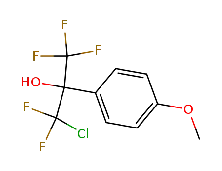 α-(Chlordifluormethyl)-α-(trifluormethyl)-p-methoxy-benzylalkohol