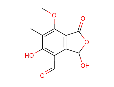 3,5-Dihydroxy-7-methoxy-6-methyl-1-oxo-1,3-dihydro-2-benzofuran-4-carbaldehyde