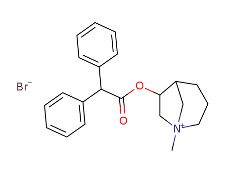 Molecular Structure of 69766-47-8 (6-[(diphenylacetyl)oxy]-1-methyl-1-azoniabicyclo[3.2.1]octane bromide)