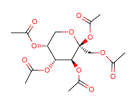Fructopyranose, pentaacetate, .beta.-D- cas  20764-61-8