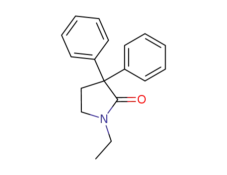 Molecular Structure of 6309-41-7 (1-ethyl-3,3-diphenyl-pyrrolidin-2-one)