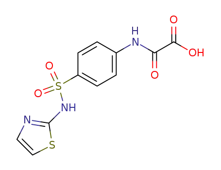 Molecular Structure of 3347-14-6 (Acetic acid, oxo[[4-[(2-thiazolylamino)sulfonyl]phenyl]amino]-)