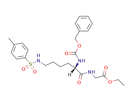 <i>N</i>-[<i>N</i><sup>2</sup>-benzyloxycarbonyl-<i>N</i><sup>6</sup>-(toluene-4-sulfonyl)-L-lysyl]-glycine ethyl ester
