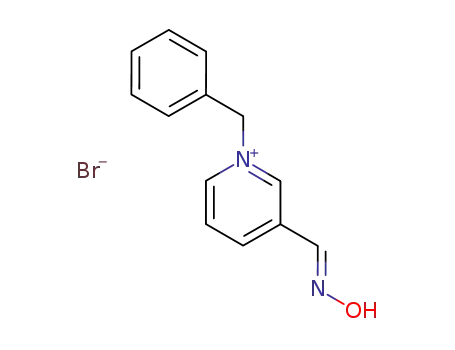 Molecular Structure of 60764-18-3 (Pyridinium, 3-[(hydroxyimino)methyl]-1-(phenylmethyl)-, bromide)