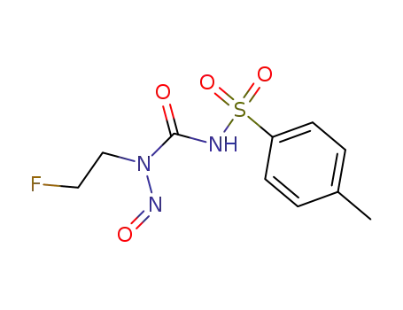 Molecular Structure of 33024-49-6 (N-[(2-fluoroethyl)(nitroso)carbamoyl]-4-methylbenzenesulfonamide)
