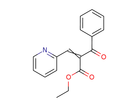 Molecular Structure of 63272-91-3 (Benzenepropanoic acid, b-oxo-a-(2-pyridinylmethylene)-, ethyl ester,
(Z)-)