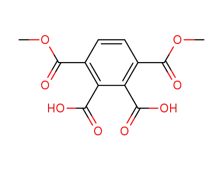 Molecular Structure of 21895-62-5 (1,2,3,4-Benzenetetracarboxylic acid 1,4-dimethyl ester)