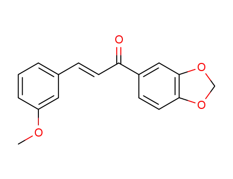 Molecular Structure of 110420-63-8 ((2E)-1-(1,3-benzodioxol-5-yl)-3-(3-methoxyphenyl)-2-propen-1-one)