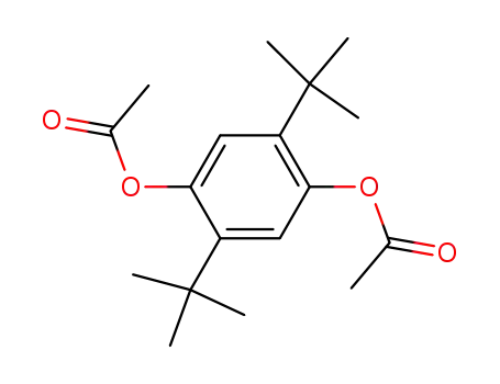 Molecular Structure of 900-02-7 (2,5-di-tert-butylbenzene-1,4-diyl diacetate)