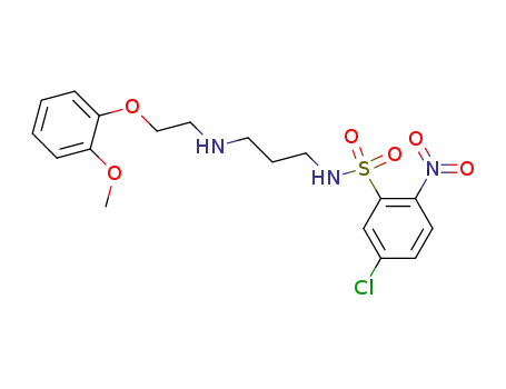 N-<2-(2-Methoxy-phenoxy)-aethyl>-3-<5-chlor-2-nitro-benzolsulfonylamino>-propylamin
