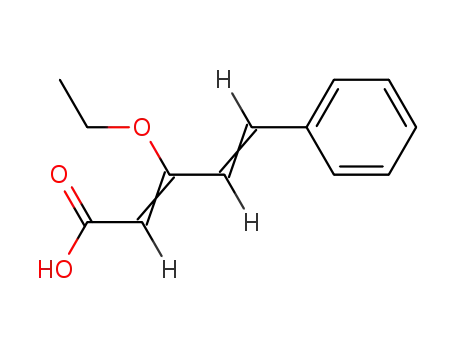 Molecular Structure of 63164-89-6 (2,4-Pentadienoic acid, 3-ethoxy-5-phenyl-)