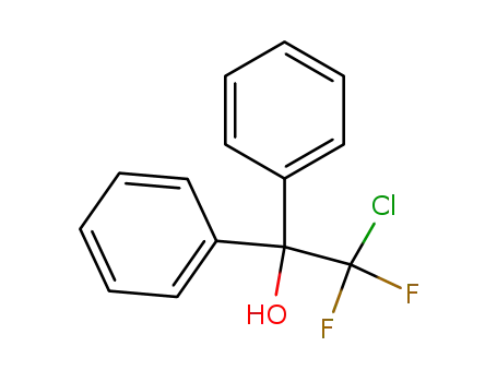 Molecular Structure of 6312-18-1 (2-chloro-2,2-difluoro-1,1-diphenylethanol)