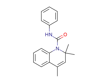 Molecular Structure of 102081-10-7 (2,2,4-trimethyl-2<i>H</i>-quinoline-1-carboxylic acid anilide)