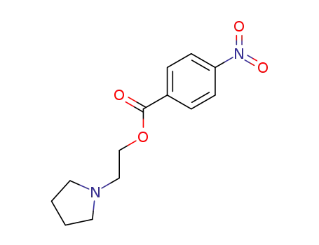 Molecular Structure of 30726-96-6 (4-nitro-benzoic acid-(2-pyrrolidino-ethyl ester))