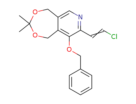 9-benzyloxy-8-(2-chloro-vinyl)-3,3-dimethyl-1,5-dihydro-[1,3]dioxepino[5,6-<i>c</i>]pyridine