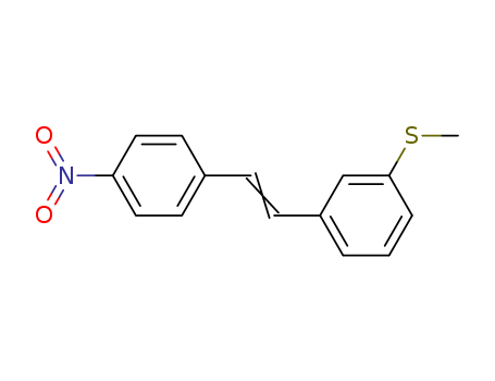 1-methylsulfanyl-3-[2-(4-nitrophenyl)ethenyl]benzene cas  33872-54-7