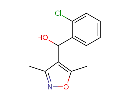 Molecular Structure of 60467-16-5 (4-Isoxazolemethanol, a-(2-chlorophenyl)-3,5-dimethyl-)