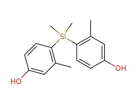 Molecular Structure of 17964-50-0 (3,3'-dimethyl-4,4'-dimethylsilanediyl-di-phenol)