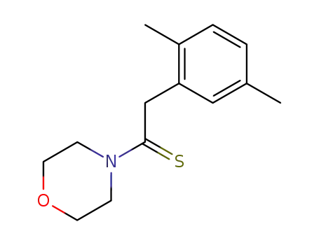 Molecular Structure of 43117-04-0 (4-[(2,5-dimethyl-phenyl)-thioacetyl]-morpholine)