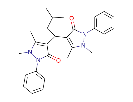 3H-Pyrazol-3-one,4,4'-(3-methylbutylidene)bis[1,2-dihydro-1,5-dimethyl-2-phenyl-