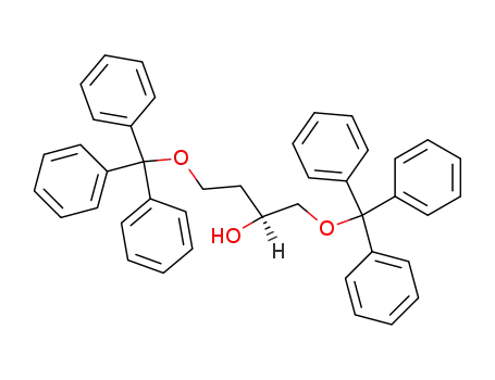 Molecular Structure of 97678-48-3 ((<i>S</i>)-1,4-bis-trityloxy-butan-2-ol)