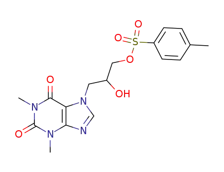 (+/-)-7-[(2-hydroxy-3-p-toluenesulfonyloxy)propyl]theophylline