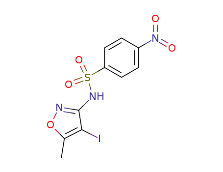 <i>N</i>-(4-iodo-5-methyl-isoxazol-3-yl)-4-nitro-benzenesulfonamide
