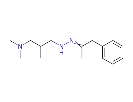 Molecular Structure of 106458-88-2 (Phenyl-2-propanon-(2-methyl-3-dimethylamino-propylhydrazon))