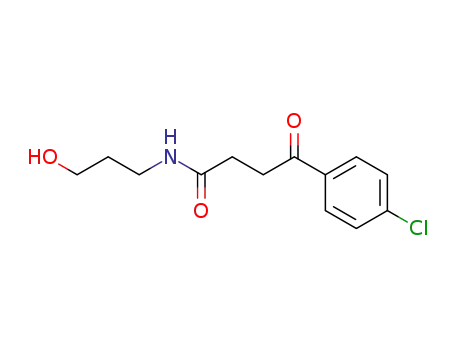 3-(p-クロロベンゾイル)-N-(3-ヒドロキシプロピル)プロピオンアミド