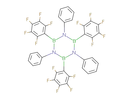 Molecular Structure of 2914-03-6 (N-triphenyl-B-tris(pentafluorophenyl)borazine)