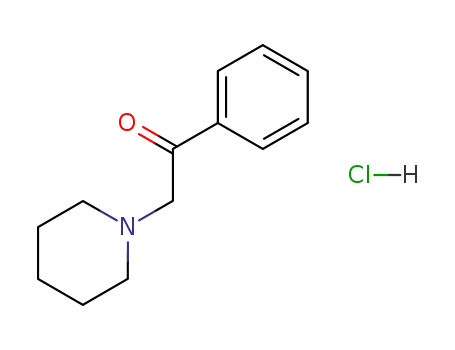 Molecular Structure of 4641-62-7 (1-phenyl-2-piperidino-ethanone; hydrochloride)