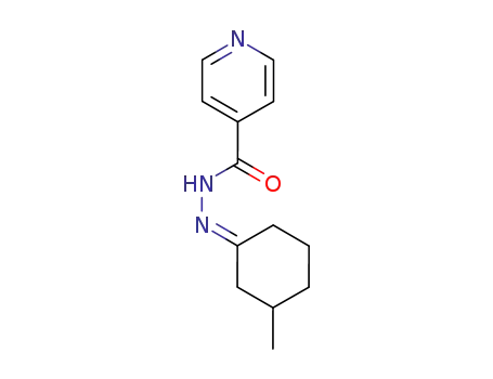 Molecular Structure of 15885-64-0 (N'-(3-Methylcyclohexylidene)isonicotinic hydrazide)