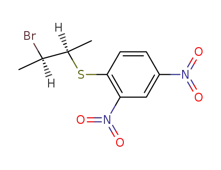 (+/-)-<i>threo</i>-2-bromo-3-(2,4-dinitro-phenylsulfanyl)-butane