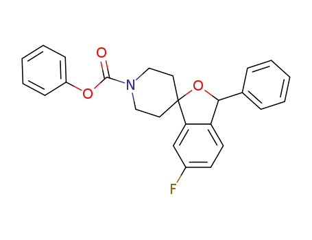 6-fluoro-3-phenyl-3<i>H</i>-spiro[isobenzofuran-1,4'-piperidine]-1'-carboxylic acid phenyl ester