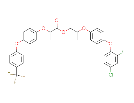 Propanoic acid, 2-[4-[4-(trifluoromethyl)phenoxy]phenoxy]-,
2-[4-(2,4-dichlorophenoxy)phenoxy]propyl ester