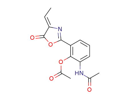2-(2-acetoxy-3-acetylamino-phenyl)-4-ethyliden-4<i>H</i>-oxazol-5-one