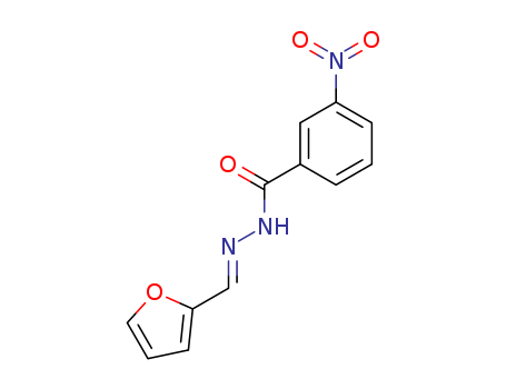 Molecular Structure of 113875-02-8 (Benzoic acid, 3-nitro-,2-(2-furanylmethylene)hydrazide)