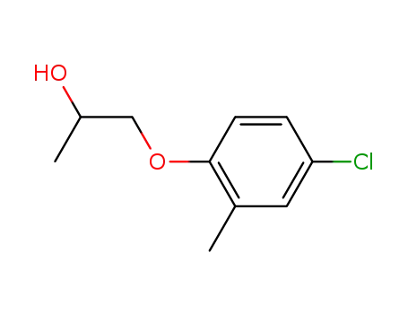 Molecular Structure of 99188-02-0 (1-(4-chloro-2-methyl-phenoxy)-propan-2-ol)