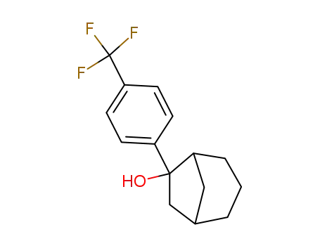 Molecular Structure of 53272-79-0 (6-p-Trifluormethyl-phenyl-bicyclo<3.2.1>octan-6-ol)