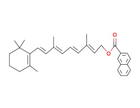 Molecular Structure of 106714-93-6 (<i>O</i>-(Naphthoyl-<sup>(2)</sup>)-<i>all-trans</i>-retinol)