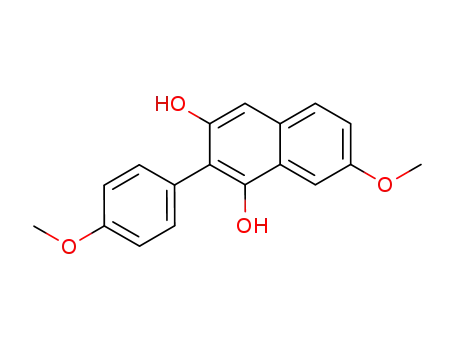 7-methoxy-2-(4-methoxy-phenyl)-naphthalene-1,3-diol